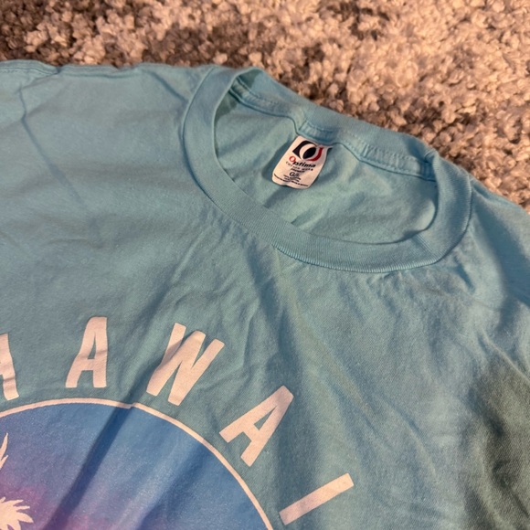 Unbranded, Men’s Hawaii Graphic Short Sleeve Shirt in Light Blue, Large - Picture 4 of 5